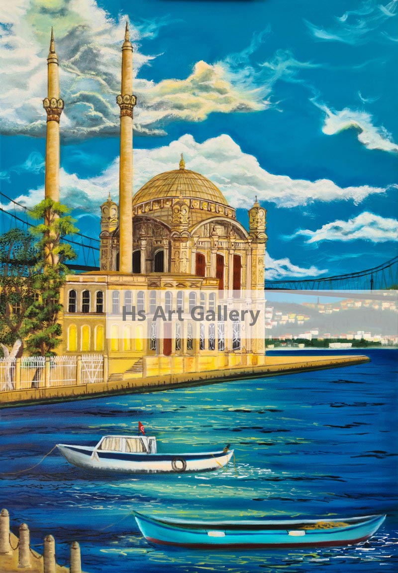 Ortaköy Mosque İstanbul Oil Painting